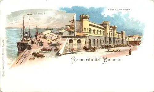 Argentina - Recuerdo del Rosario - Litho -780794