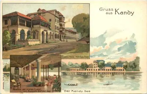 Gruss aus Kandy - Ceylon - Litho -780834