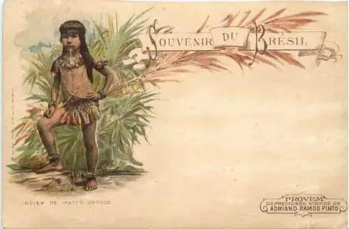 Souvenir du Bresil - Indien de Matto Grosso - Litho -780804