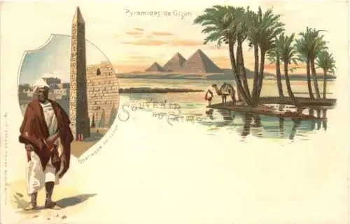 Egypt - Souvenir de Caire - Litho -780924