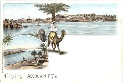 Egypt - Assouan- Litho -780944