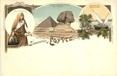 Egypt - Souvenir d Egypte - Litho -780962