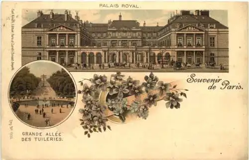 Souvenir de Paris - Litho -781044