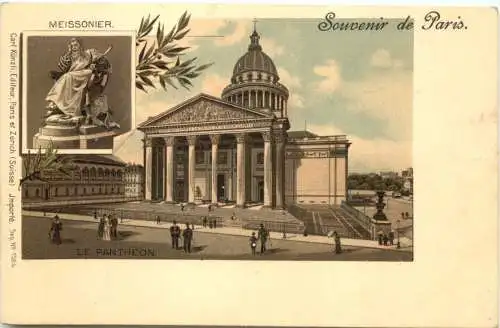 Souvenir de Paris - Litho - Verlag Carl Künzli -781064