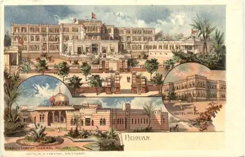 Egypt - Helouan - Grand Hotel - Litho -781020