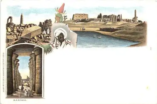 Egypt - Karnak - Litho -781052