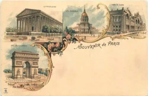 Souvenir de Paris - Litho -781076