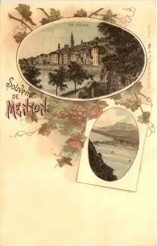 Souvenir de MEnton - Litho -781082