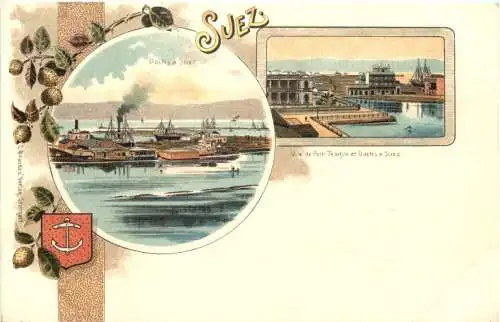 Egypt - Suez - Litho -780986