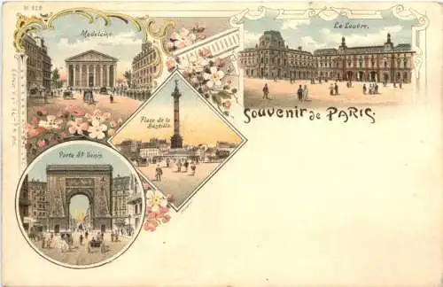 Souvenir de Paris - Litho -781118