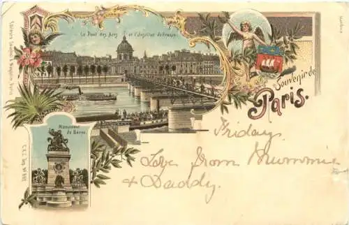 Souvenir de Paris - Litho -781134