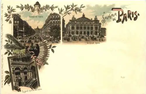 Souvenir de Paris - Litho -781108