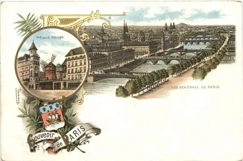 Souvenir de Paris - Litho -781104