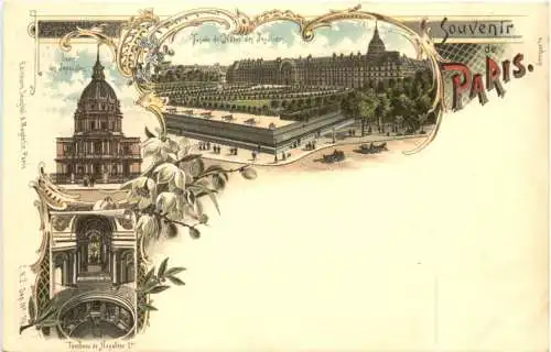 Souvenir de Paris - Litho -781124