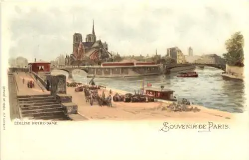 Souvenir de Paris - Litho -781144