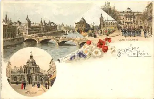 Souvenir de Paris - Litho -781168