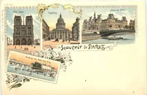 Souvenir de Paris - Litho -781102