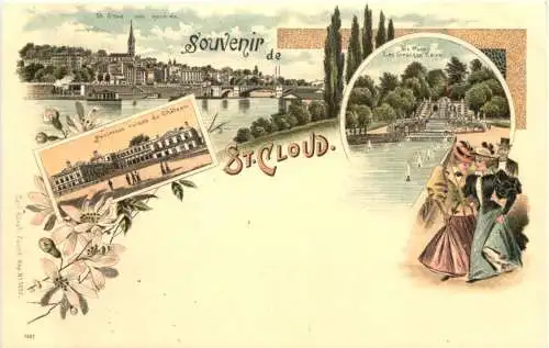 Souvenir de St. Cloud - Litho - Verlag Carl Künzli -781254