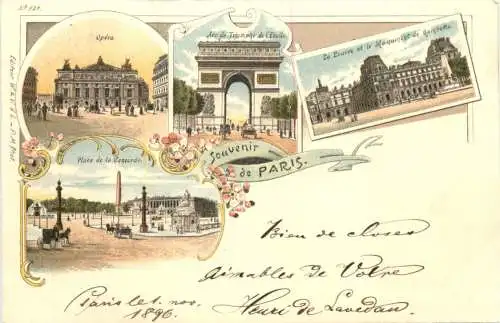 Souvenir de Paris - Litho -781092