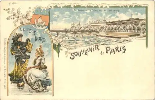 Souvenir de Paris - Le Pole Nord - Litho -781116