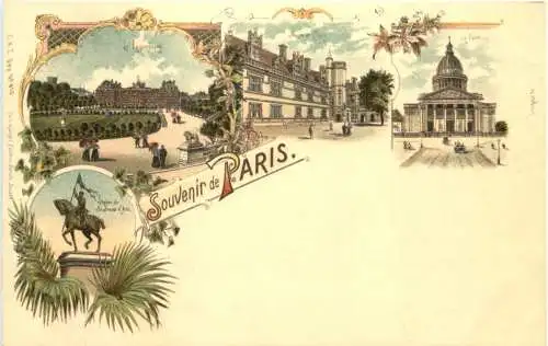 Souvenir de Paris - Litho -781132