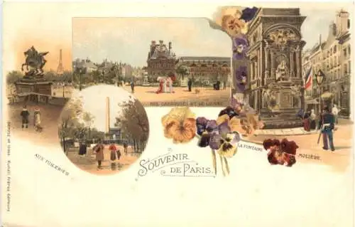 Souvenir de Paris - Litho -781162