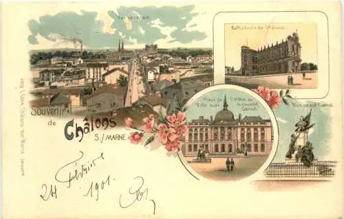 Souvenir de Chalons - Litho -781248