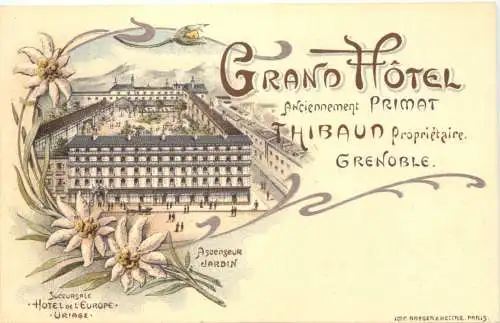 Grenoble - Grand Hotel Thibaun - Litho -781284