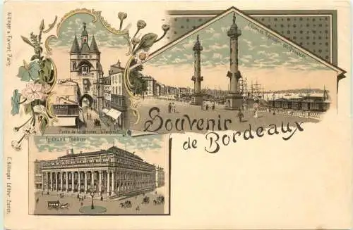 Souvenir de Bordeaux - Litho -781222