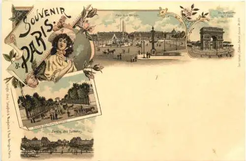 Souvenir de Paris - Litho -781110