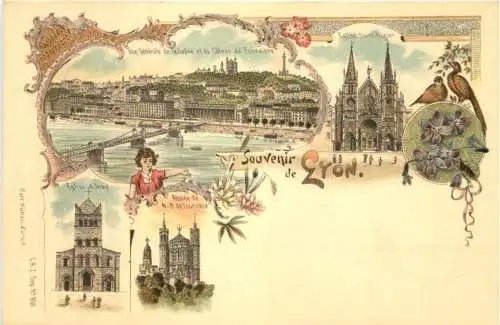 Souvenir de Lyon - Litho - Verlag Carl Künzli -781328