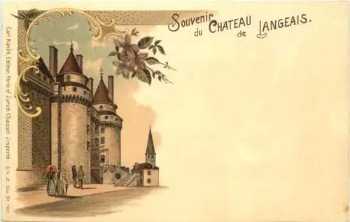 Souvenir du Chateau de Langeais - Litho - Verlag Carl Künzli -781240