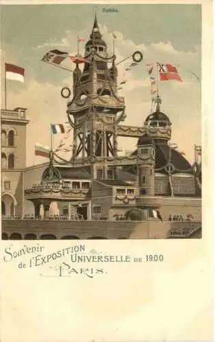 Souvenir de l Exposition Universelle de Paris 1900 - Litho - Sweden -781086