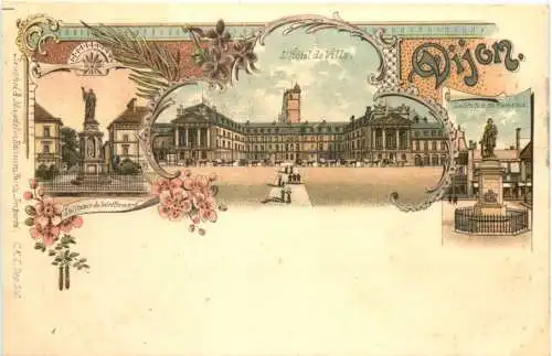 Souvenir de Dijon - Litho -781272