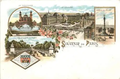 Souvenir de Paris - Litho -781106