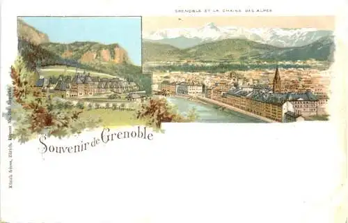 Souvenir de Grenoble - Litho -781282