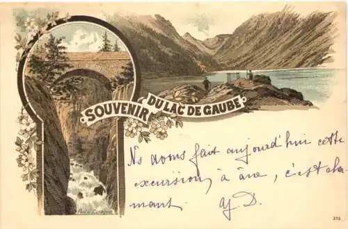 Souvenir du Lac de Gaube - Litho -781292