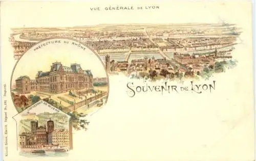 Souvenir de Lyon - Litho - Verlag Carl Künzli -781336