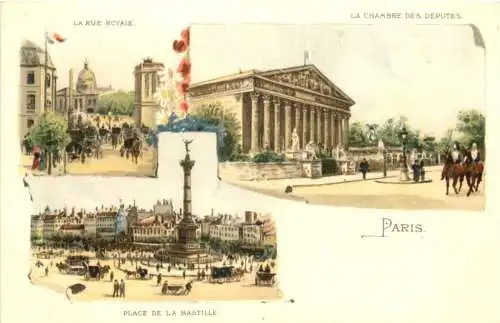 Paris - Place de la Bastille - Litho -781166