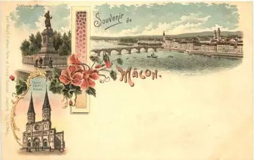 Souvenir de Macon - Litho - Verlag Carl Künzli -781342