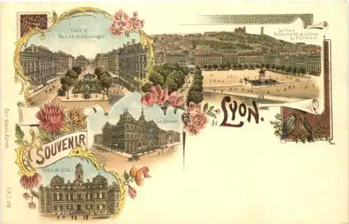 Souvenir de Lyon - Litho - Verlag Carl Künzli -781340