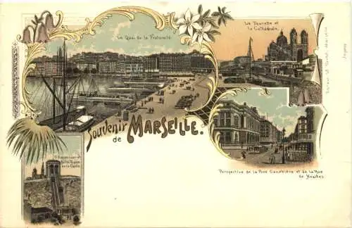 Souvenir de Marseille - Litho -781352