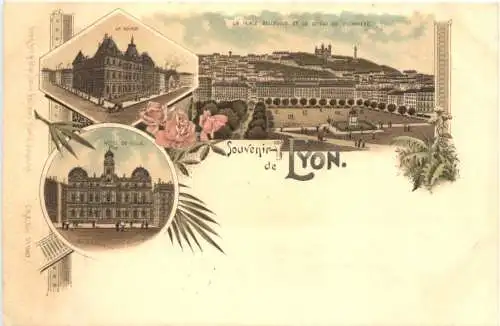 Souvenir de Lyon - Litho -781326