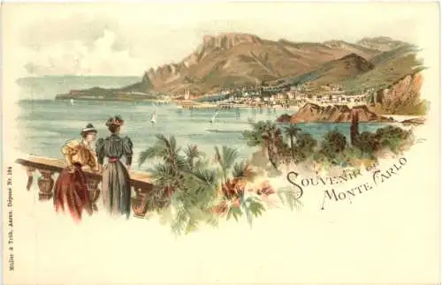 Souvenir de Monte Carlo- Litho -781384