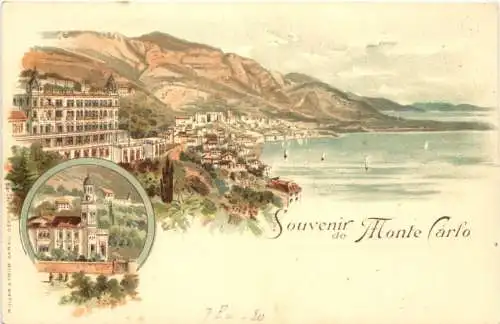 Souvenir de Monte Carlo- Litho -781376