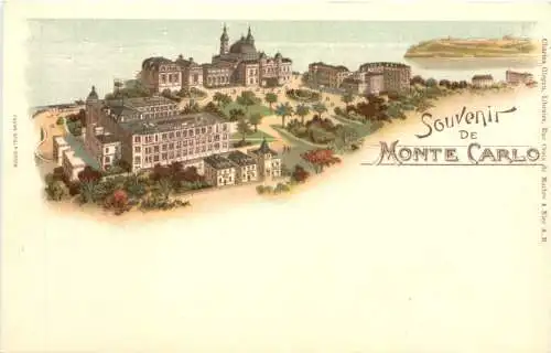 Souvenir de Monte Carlo- Litho -781372