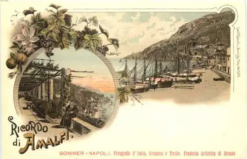 Ricordo di Amalfi - Litho - Verlag Carl Künzli -781396