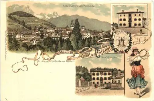 Souvenir de Pieve di Cadore - Litho -781436