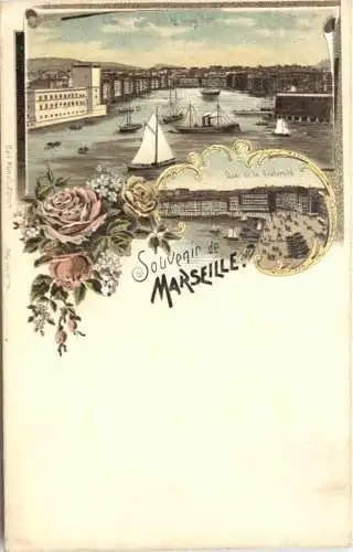 Souvenir de Marseille - Litho - Verlag Carl Künzli -781366