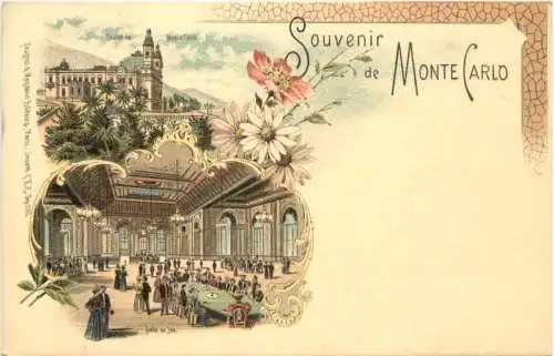 Souvenir de Monte Carlo- Litho -781386